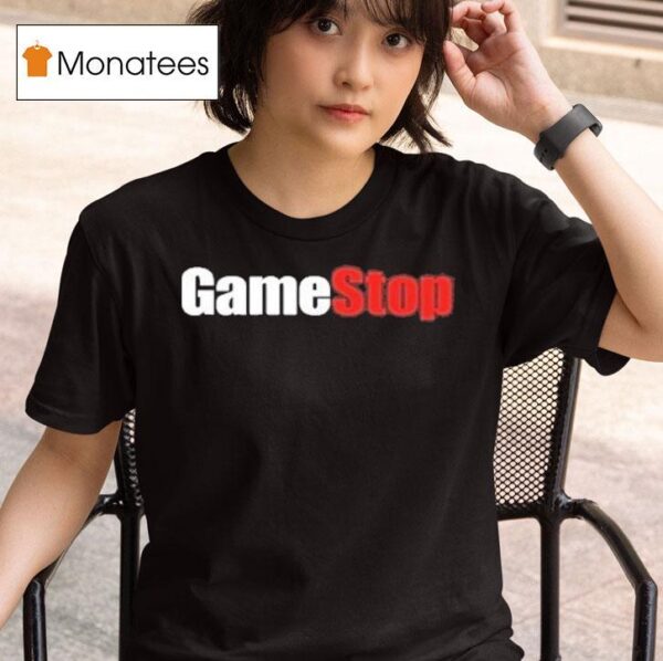 Gamestop Logo Power To The Players T Shirt