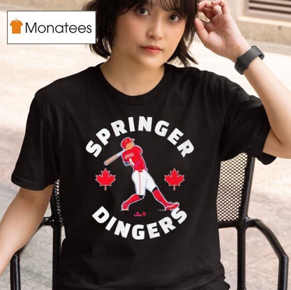 George Springer Canada Day Dingers T Shirt