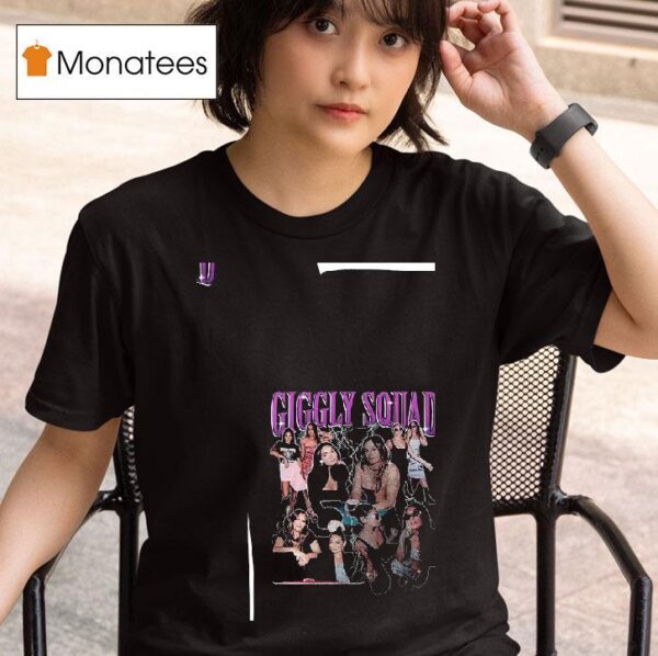 Giggly Squad Paige Desorbo Hannah Berner Club Giggly Graphic Roster T Shirt