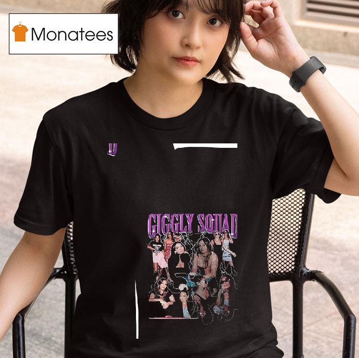 Giggly Squad Paige Desorbo Hannah Berner Club Giggly Graphic Roster T Shirt