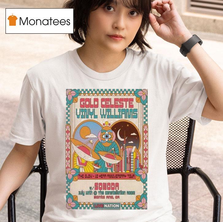 Gold Celeste Vinyl Williams July Constellation Room In Santa Ana Ca T Shirt