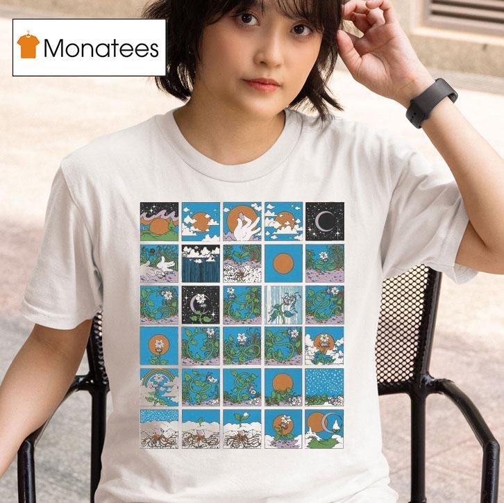 Goose Plant Squares T Shirt