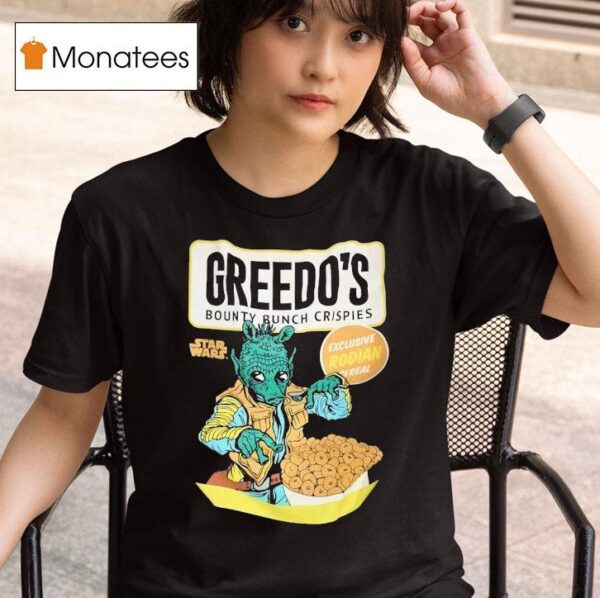 Greedo S Bounty Bunch Krispies Exclusive Rodian Cereal Star Wars T Shirt