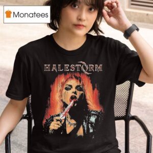 Halestorm Don T Forget To Smile In Your Blood On Me Knife T Shirt