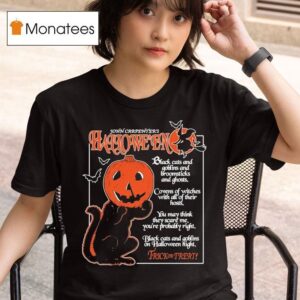 Halloween Black Cats And Goblins T Shirt