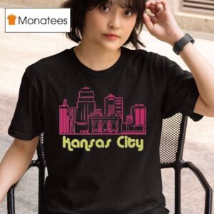 Hannah Waddingham Wearing Kansas City Dot Skyline T Shirt