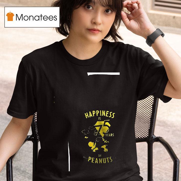 Happiness Is Years Of Peanuts Since Silhouette T Shirt