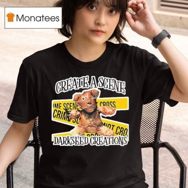 Human Skin Teddy Bear Create A Scene Darkseed Creations T Shirt
