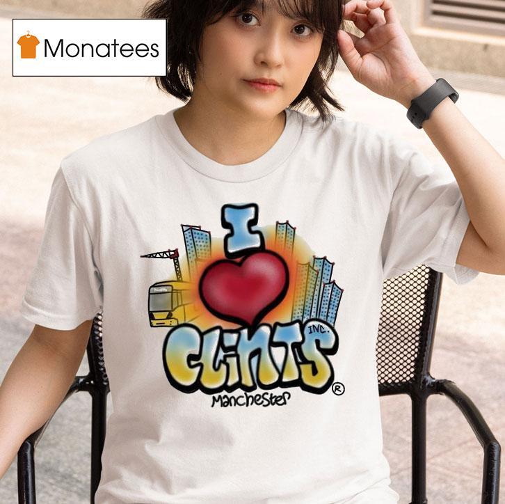 I Love Clints Manchester T Shirt
