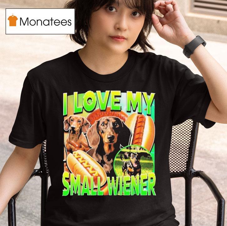 I Love My Small Wiener Dog Dachshund T Shirt
