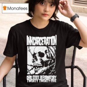 Inkcarceration Festival Barbed Skull Mineral For Mansfield Ohio On July Th Th Americas Rock And Metal Tattoo T Shirt