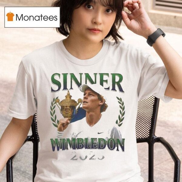 Jannik Sinner Wimbledon Trophy T Shirt