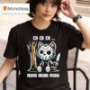 Jason Voorhees Ch Ch Ch Meow Meow Meow Cat Movie Horror T Shirt