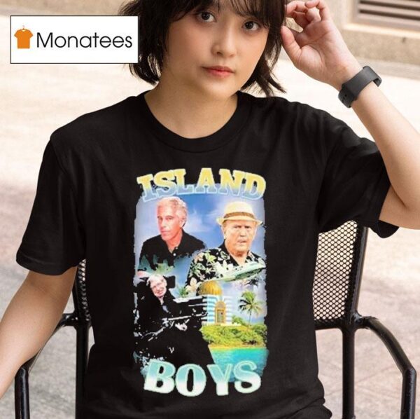Jeffrey Epstein Trump And Stephen Hawking Island Boys T Shirt
