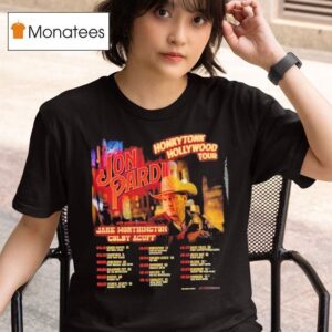 Jon Pardi Honkytonk Hollywood Tour Dates T Shirt