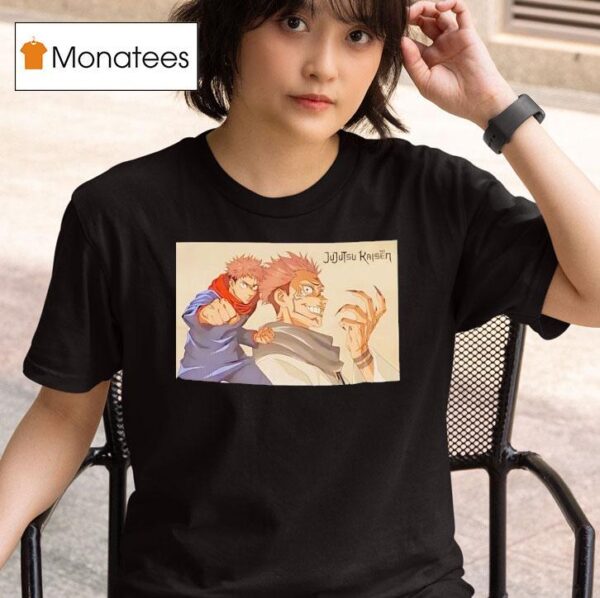 Jujutsu Kaisen Itadori Yujie Sukuna Finger Graphic T Shirt