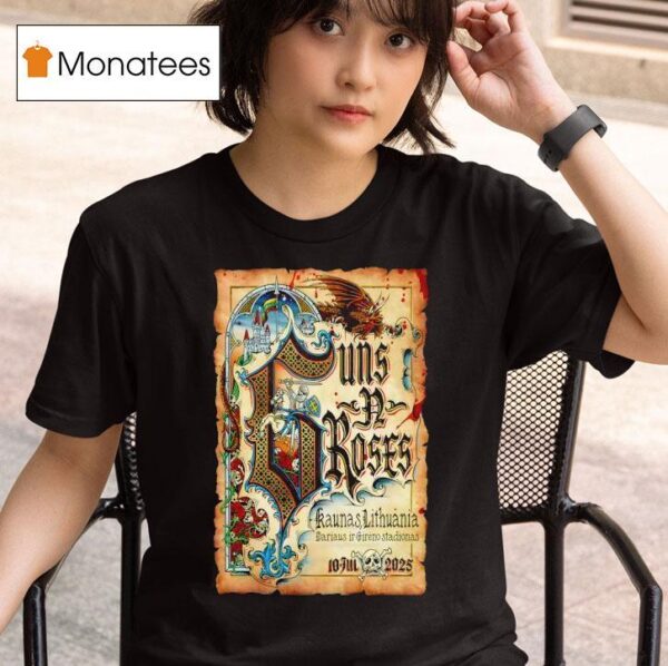 July Concert Guns N Roses Kaunas L T Shirt