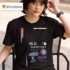 Kansas City Royals Vs Chicago Cubs Mlb Gameday Schedule Skyline City T Shirt