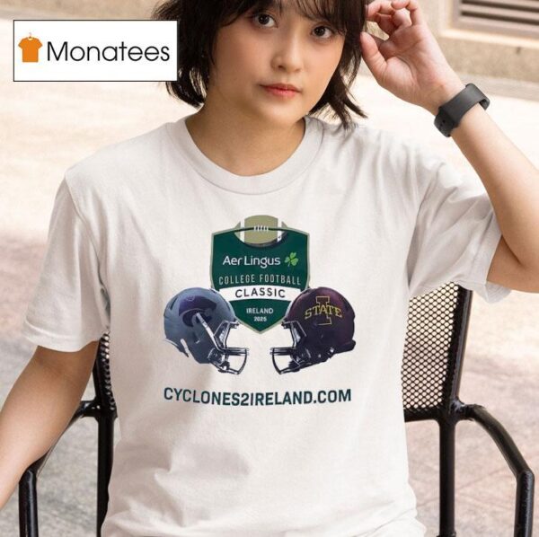 Kansas State Wildcats Vs Iowa State Cyclones Aer Lingus College Football Classic Ireland T Shirt