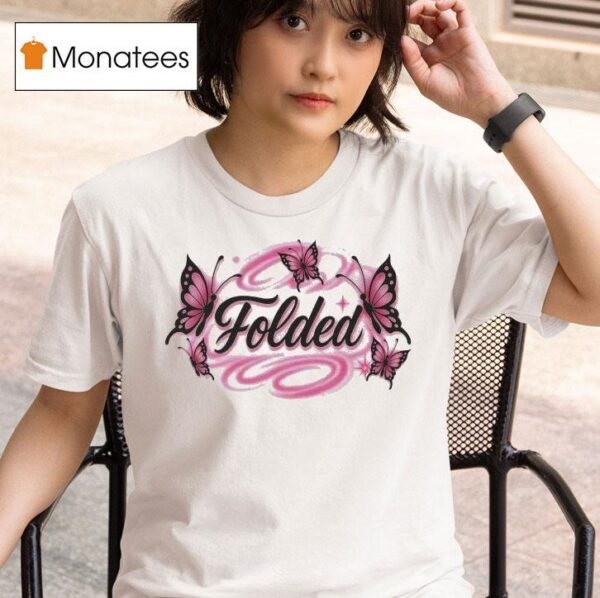 Kehlani Folded Airbrush Butterfly T Shirt