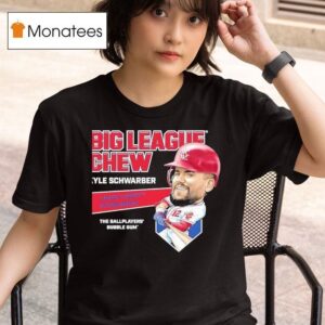 Kyle Schwarber Philadelphia Phillies Big League Chew Lavish Liberty Strawberry The Ballplayers Bubble Gum T Shirt
