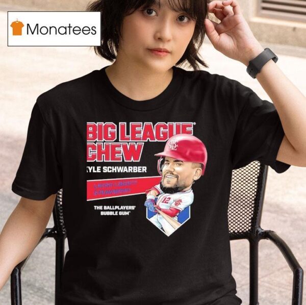 Kyle Schwarber Philadelphia Phillies Big League Chew Lavish Liberty Strawberry The Ballplayers Bubble Gum T Shirt