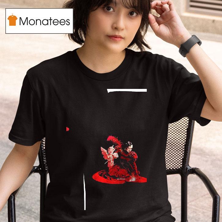 Lady In Red Graphic T Shirt