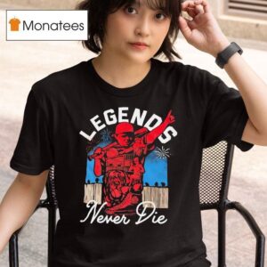 Legends Never Die Cleveland Guardians Baseball T Shirt