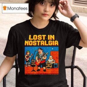Lost In Nostalgia Bit Band Logo T Shirt