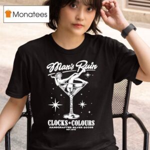 Man S Ruin Clocks Colours Handcrafted Silver Goods Est T Shirt