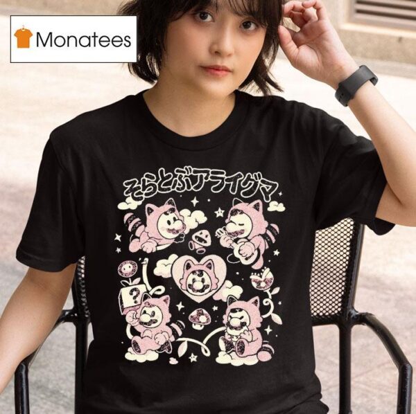 Mario Flying Raccoon Club T Shirt