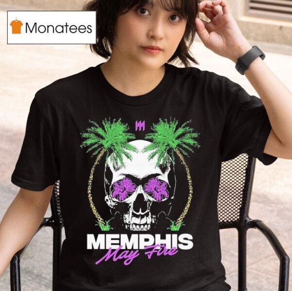 Memphis May Fire Palms Skull T Shirt