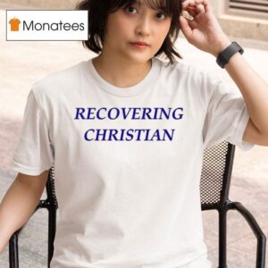 Milly Alcock Wearing Recovering Christian T Shirt