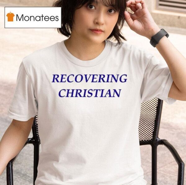 Milly Alcock Wearing Recovering Christian T Shirt