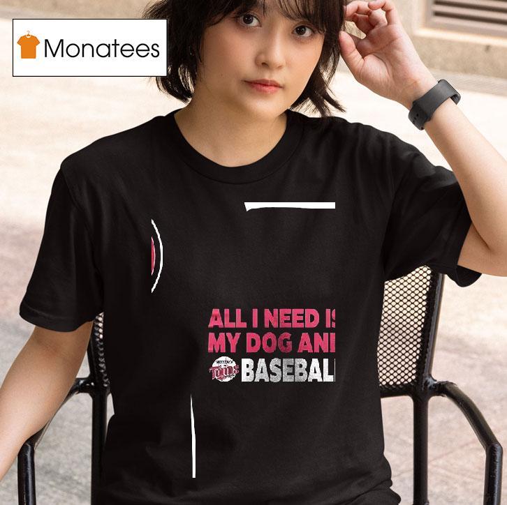 Minnesota Twins Bark At The Park All I Need Is My Dog And Twins Baseball T Shirt