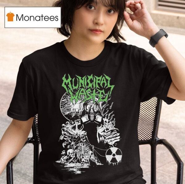 Municipal Waste Biotech Gasmask T Shirt
