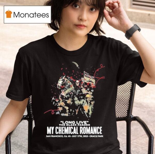 My Chemical Romance July Oracle Park San Francisco Ca T Shirt