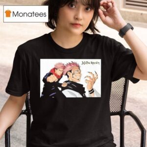 Namjoon Wearing Jujutsu Kaisen Ryomen Sukuna And Itadori Yuji T Shirt