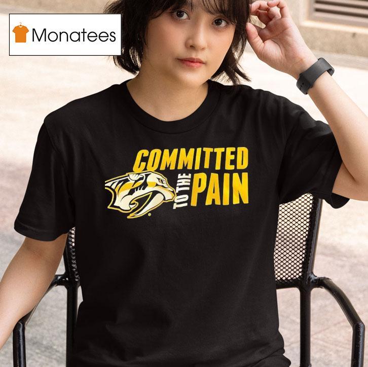 Nashville Predators Committed To The Pain Logo T Shirt