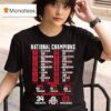 National Champions Cfp National Championship Ohio State Beat Notre Dame T Shirt