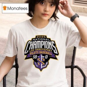 National Champions Lsu Shreveport Pilots Baseball T Shirt