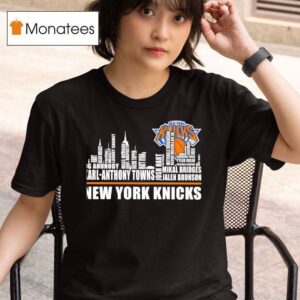 New York Knicks City Skyline All Names Of Legends T Shirt