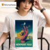 Newport Folk Festival Fort Adams State Park July Newport Ri Bird Hand Guitar T Shirt