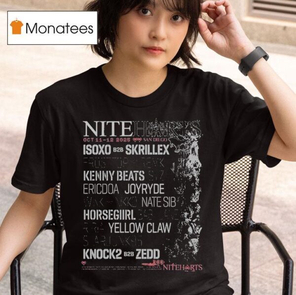 Niteharts Festival Full Live Up On Oct In San Diego Ca At Snapdragon Stadium T Shirt