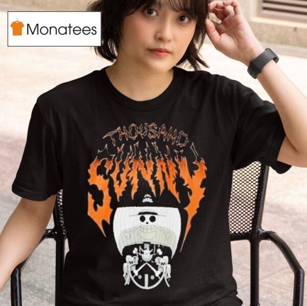 One Piece Thousand Sunny Metal T Shirt