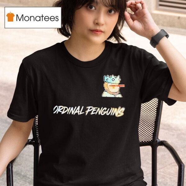 Ordinal Penguins Pixel T Shirt
