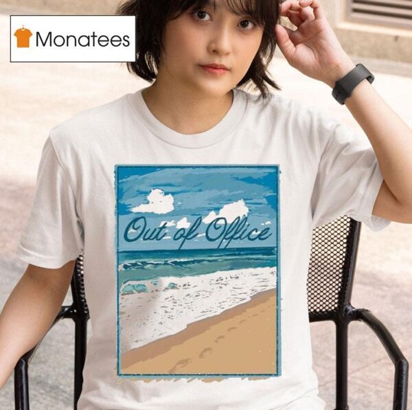 Out Of Office Beach Painting T Shirt
