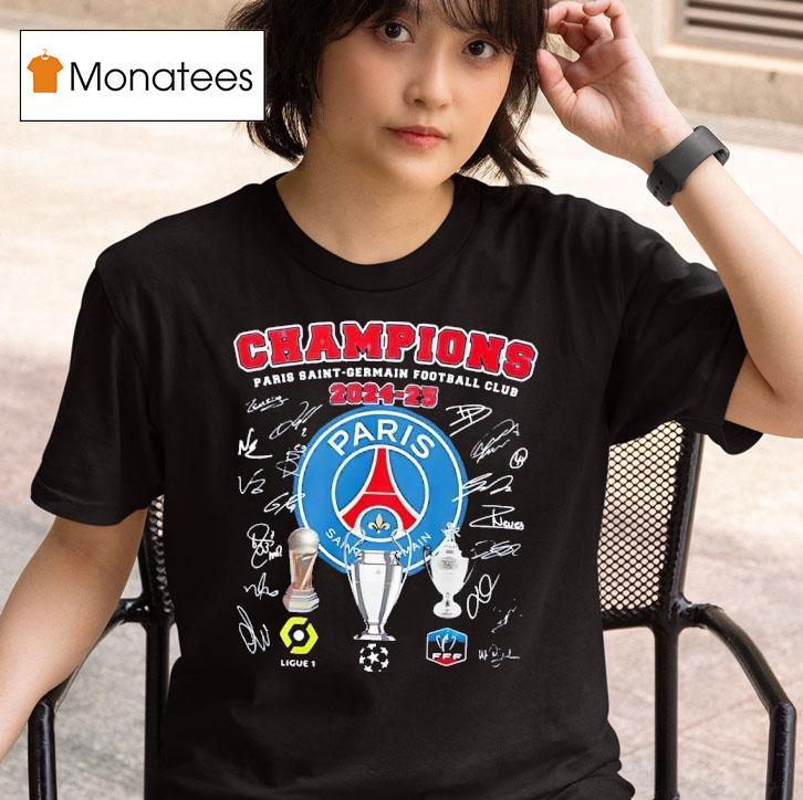 Paris Saint Germain Football Club Champions T Shirt