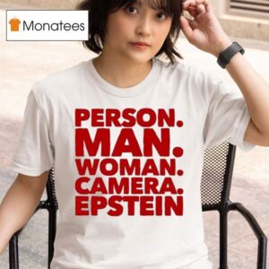 Person Man Woman Camera Epstein T Shirt