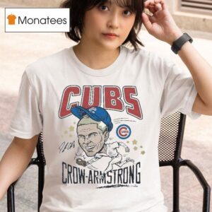 Pete Crow Armstrong Chicago Cubs Caricature Signature T Shirt